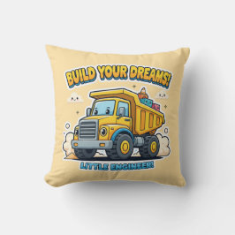 Cojín Decorativo Cute Kawaii Truck - Build Your Dreams