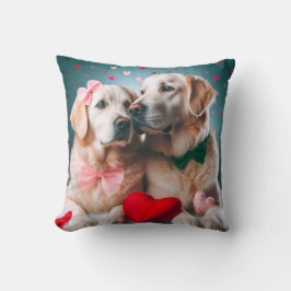 Cojín Decorativo Cute labrador couple valentine's day