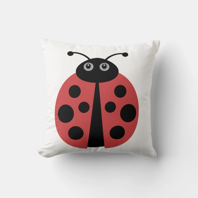 Cojín Decorativo Cute Ladybug (Anverso)