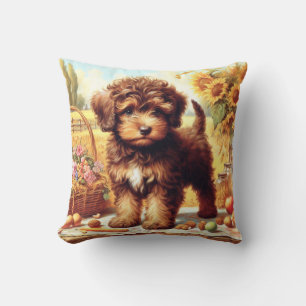 Cojín Decorativo Cute Lagotto Romagnolo Pintura