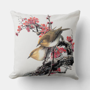 Cojín decorativo Cute Little Brown Gold Birds