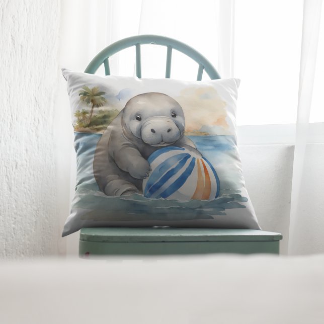 Cojín Decorativo Cute Manatee Boys (Subido por el creador)