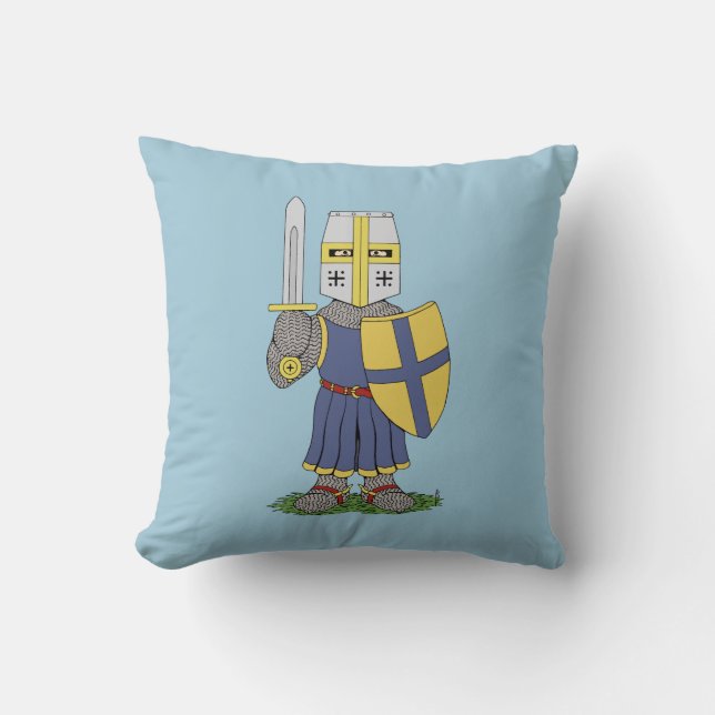 Cojín Decorativo Cute Medieval Knight (Anverso)