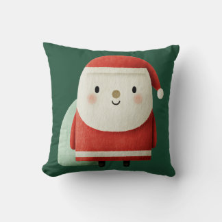 Cojín Decorativo Cute Minimalist Santa Claus