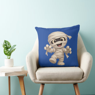 Cojín Decorativo Cute Mummy Halloween Cartoon Illustration