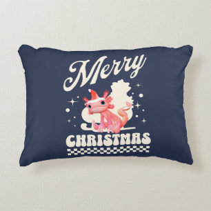 Cojín Decorativo Cute Navidad Axolotl Feliz Navidad