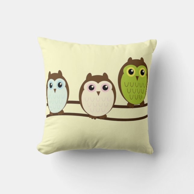 Cojín Decorativo Cute Owls Cushion (Anverso)