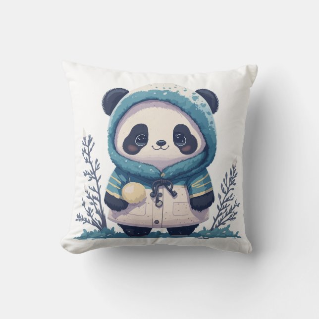 Cojín Decorativo Cute Panda Lovers Gift (Anverso)