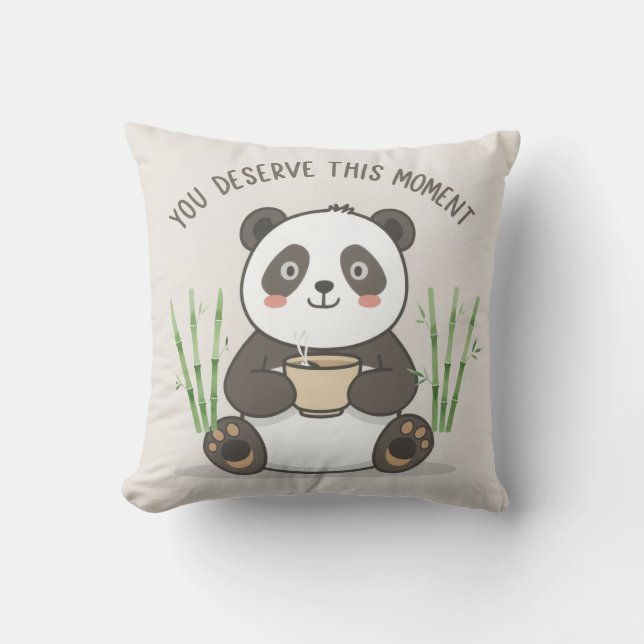 Cojín Decorativo Cute Panda Pillow (Anverso)