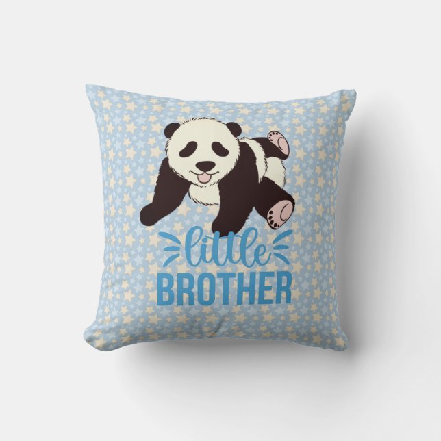 Cojín Decorativo Cute Panda Playable Oso Pequeño Hermano (Anverso)