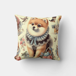 Cojín Decorativo Cute Pomeranian Painting