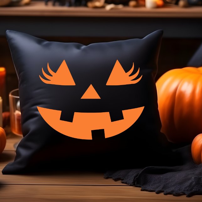 Cojín Decorativo Cute Pumpkin Smile Halloween (Subido por el creador)