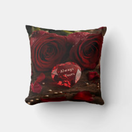 Cojín Decorativo Cute Red Rose Romantic Valentine Decorative