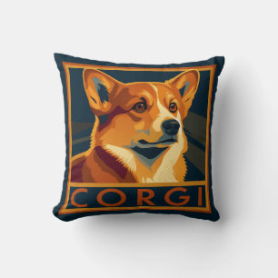 Cojín Decorativo Cute retro pembroke Welsh Corgi