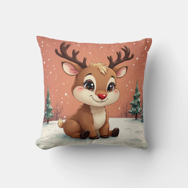 Cojín Decorativo Cute Rudolph Cushion (Anverso)