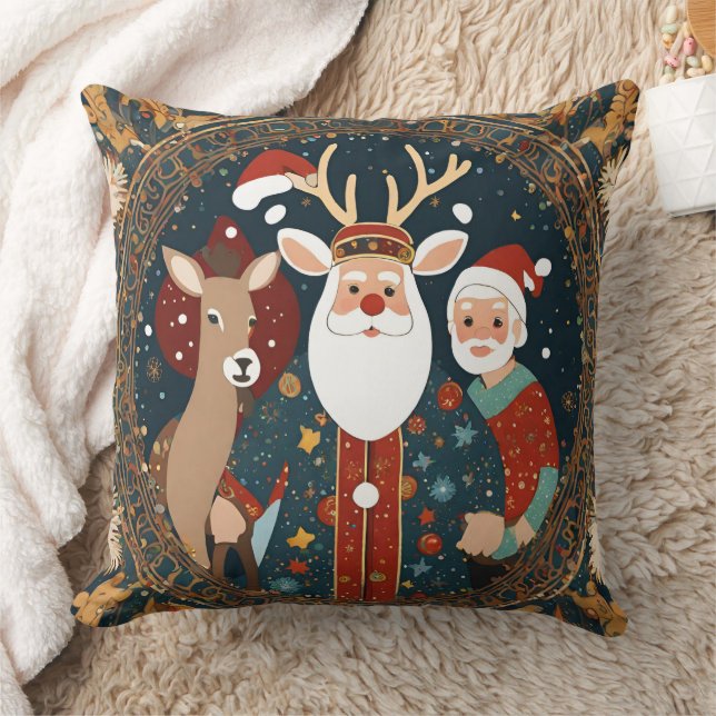 Cojín Decorativo Cute Santa Deer (Manta)