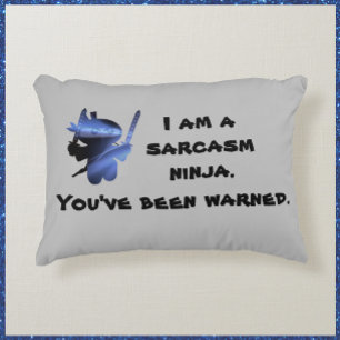 Cojín Decorativo Cute Sarcasm Ninja