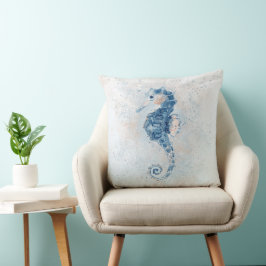 Cojín Decorativo Cute Seahorse Splash