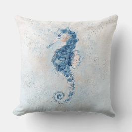 Cojín Decorativo Cute Seahorse Splash