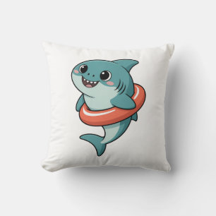 Cojín Decorativo Cute Shark Baby con Flotador Niños