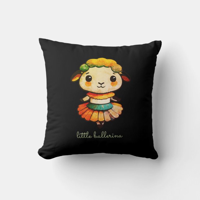 Cojín Decorativo Cute Sheep Ballerina (Anverso)