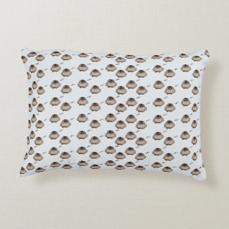 Cojín Decorativo Cute Sleepy Owl Pattern Throw Pillow