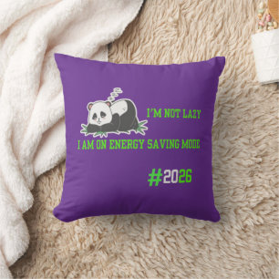 Cojín decorativo Cute Sleepy Panda - Decoración Pu