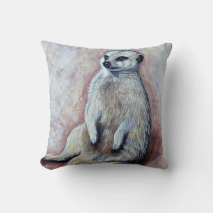 Cojín Decorativo Cute Slouchy Meerkat Pintura