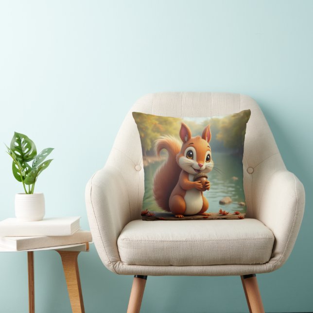 Cojín decorativo Cute Squirrel (Silla)