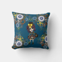 Cute Steampunk Chica Pinky Kawaii Chibi, por LeahG