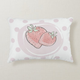 Cojín Decorativo Cute Strawberry  Pillow