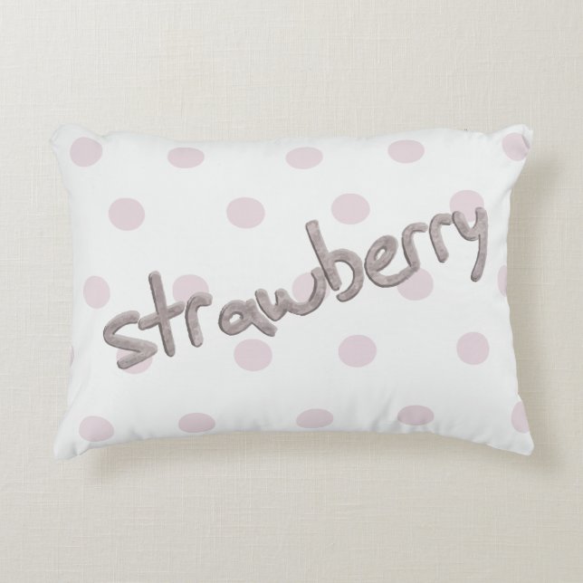 Cojín Decorativo Cute Strawberry Pillow (Anverso)