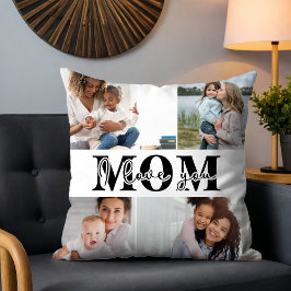 Cojín Decorativo Cute te te amo foto del Día de la Madre