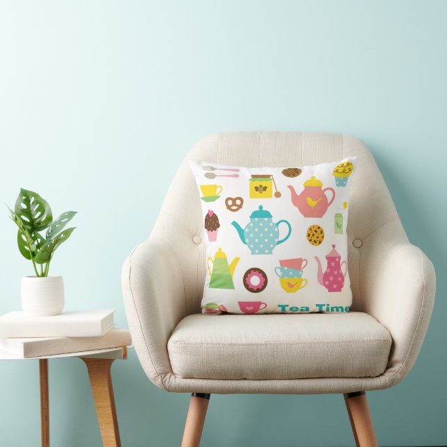 Cojín Decorativo Cute Tea Party Pillow (Silla)