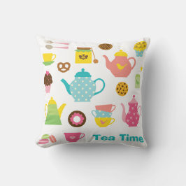 Cojín Decorativo Cute Tea Party Pillow