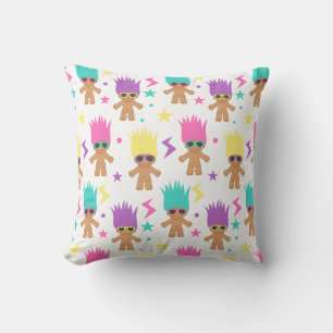 Cojín Decorativo Cute Troll 80's Cushion de patrón retro de 90