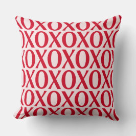 Cojín Decorativo Cute Valentine Day XOXO Red And Pink