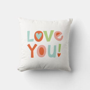 Cojín decorativo Cute Valentine I Love You