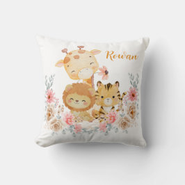 Cojín Decorativo Cute Wild Animal Throw Pillow