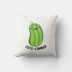 Cojín Decorativo Cutecumber Funny Cucumber Pun