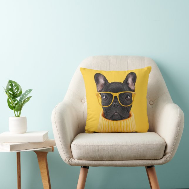 Cojín Decorativo Cutest Baby Animals | French Bulldog Sunglasses (Silla)