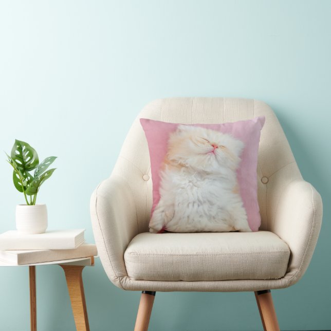 Cojín Decorativo Cutest Baby Animals | Lovely Kitten Sleeping (Silla)
