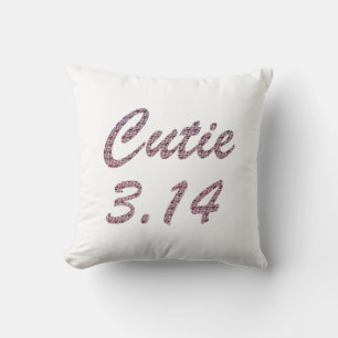 Cojín Decorativo Cutie 3.14 Pi Day Pink