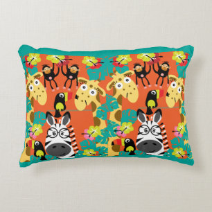 Cojín Decorativo Cuto guardería de animales de la jungla decoración