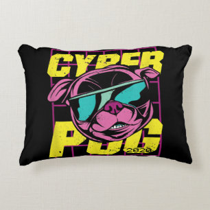 Cojín Decorativo Cyber Pug Perro Pug de Guay