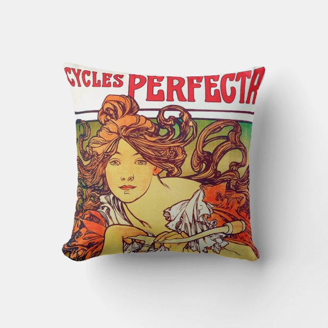 Cojín Decorativo Cycles Perfecta, Mucha (Anverso)
