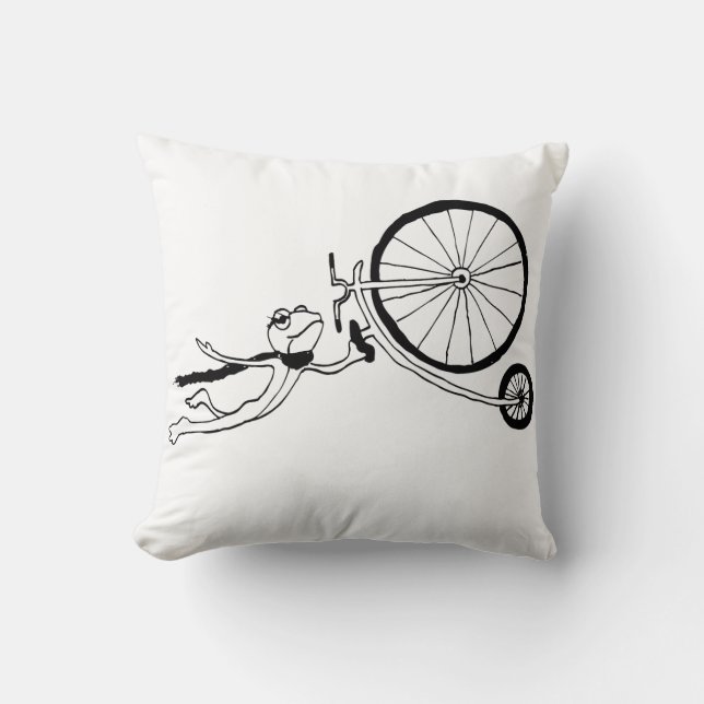 Cojín Decorativo Cycling Frog (Anverso)