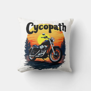 Cojín Decorativo Cycopath Greatest Biker Tee con gráfico de puesta