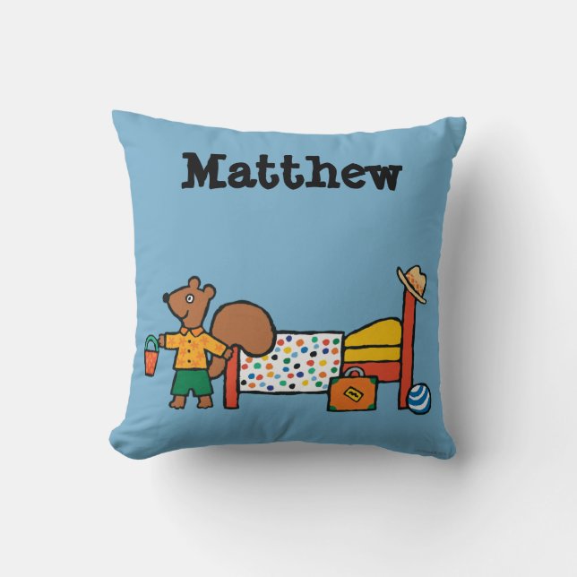 Cojín Decorativo Cyril la ardilla el vacaciones (Anverso)