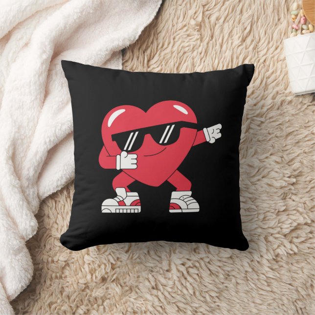 Cojín Decorativo Dabbing Heart Funny Gifts Día de San Valentín (Manta)